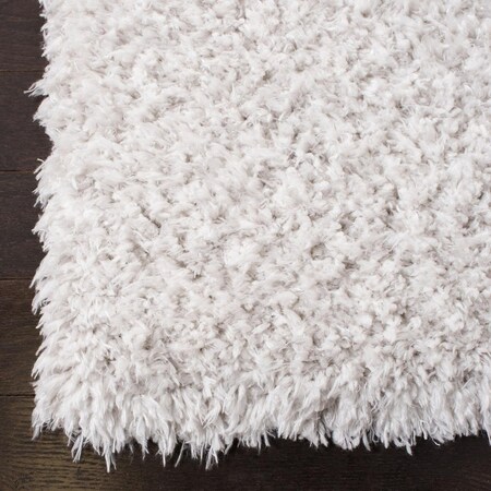 Safavieh 6 ft. 7 in. x 6 ft. 7 in. Flokati 300 Square Rug Ivory & Gray FLK310B-7SQ